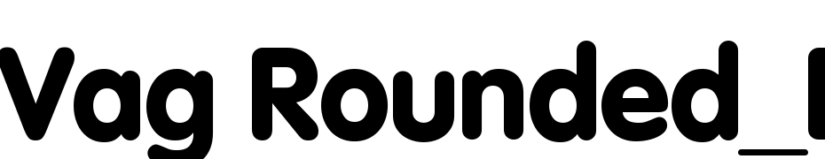 Vag Rounded_Black Font Download Free