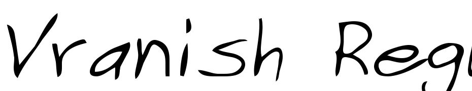 Vranish Regular Font Download Free