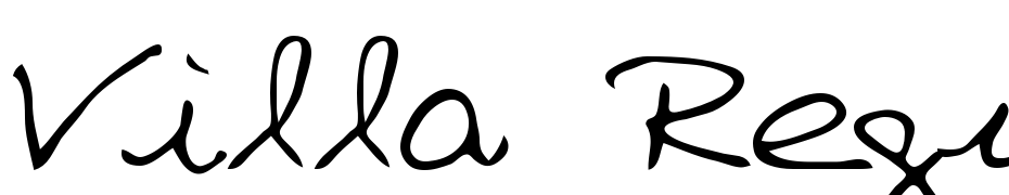 Villa Regular Font Download Free