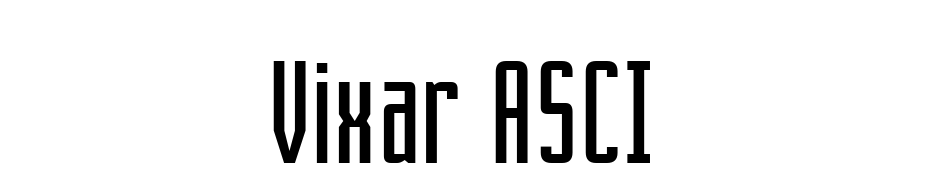 Vixar ASCI Font Download Free