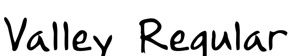 Valley Regular Yazı tipi ücretsiz indir