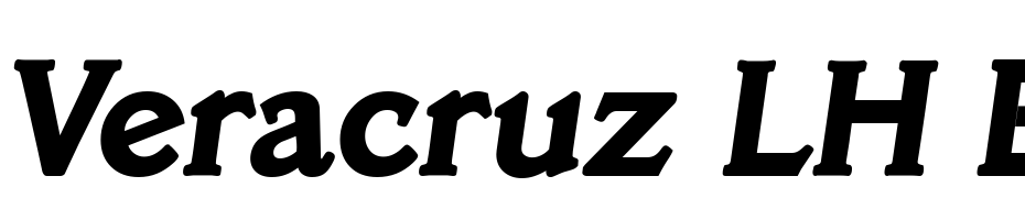Veracruz LH Bold Italic Font Download Free