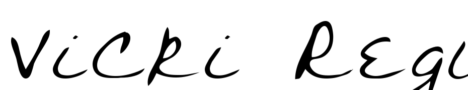 Vicki Regular cкачати шрифт безкоштовно