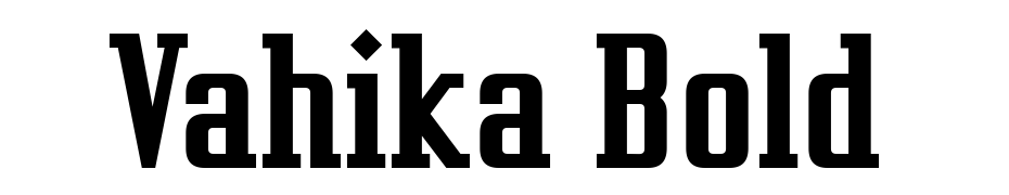 Vahika Bold Font Download Free
