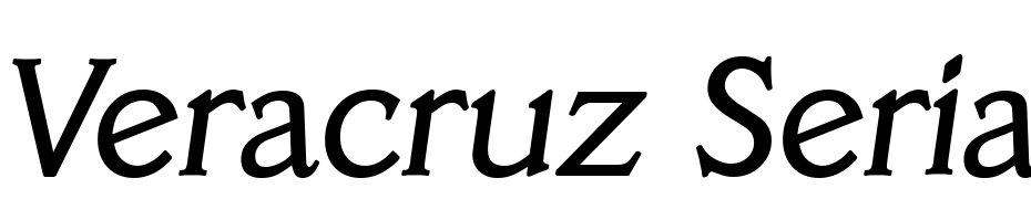 Veracruz Serial Regular Italic DB Font Download Free