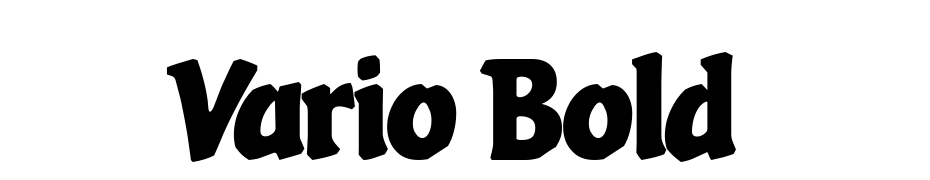 Vario Bold Font Download Free