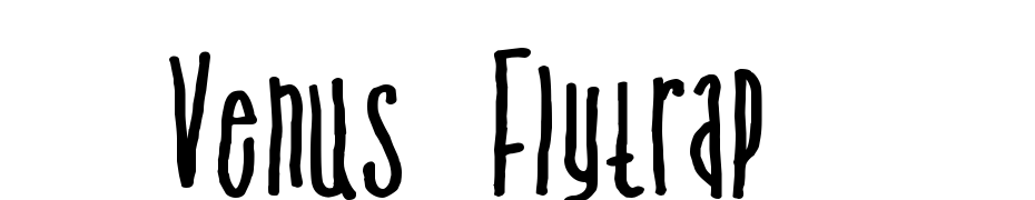 Venus Flytrap & The Bug Font Download Free