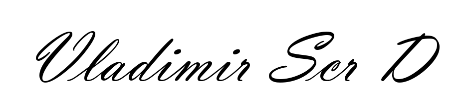 Vladimir Scr D Font Download Free