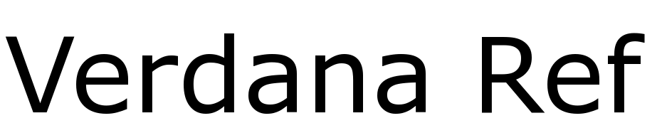 Verdana Ref Scarica Caratteri Gratis