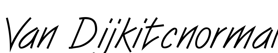 Van Dijk ITC Normal Font Download Free