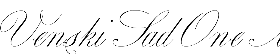 Venski Sad One Medium Font Download Free
