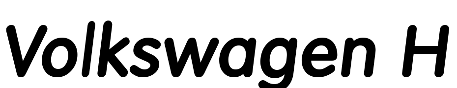 Volkswagen H Bold Italic Font Download Free