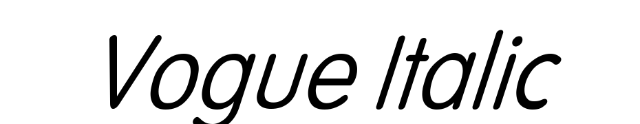 Vogue Italic Font Download Free