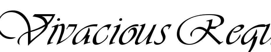 Vivacious Regular Font Download Free