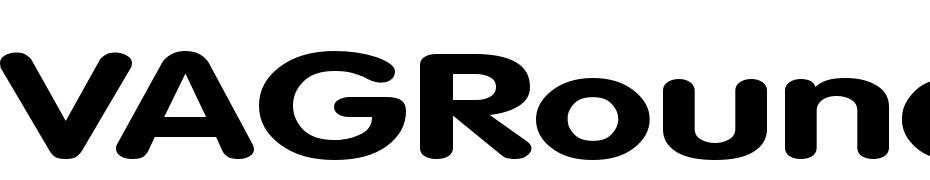 VAGRounded Bold Ex Font Download Free