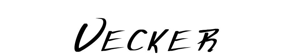 Vecker Bold Font Download Free