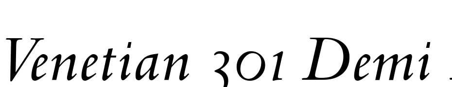 Venetian 301 Demi Italic BT Font Download Free