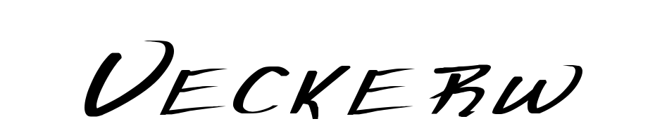 Vecker Wd Bold Font Download Free