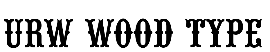 URWWood Typ D Font Download Free
