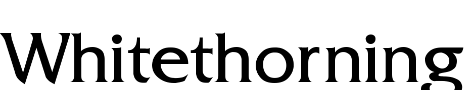 Whitethorning Fuente Descargar Gratis