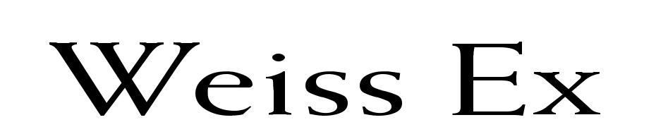 Weiss Ex Font Download Free