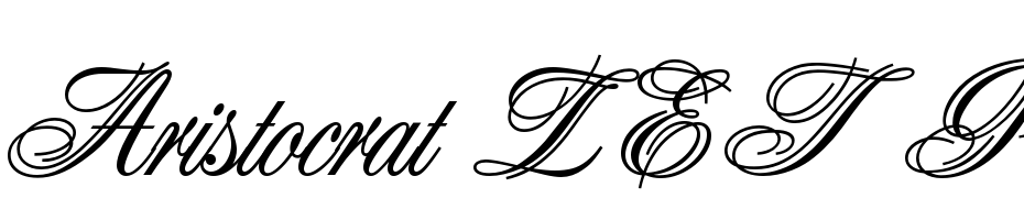 Aristocrat LET Plain:1.0 Font Download Free