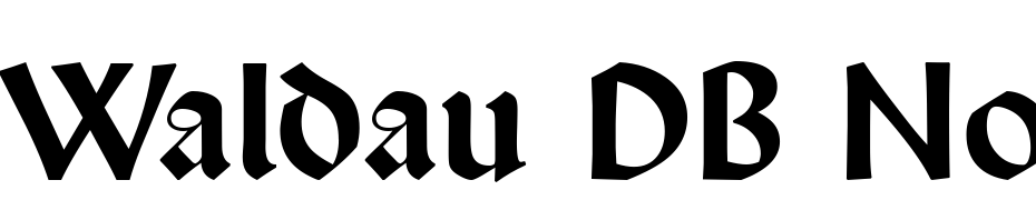 Waldau DB Normal cкачати шрифт безкоштовно