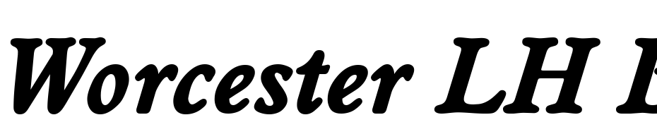 Worcester LH Bold Italic Fuente Descargar Gratis