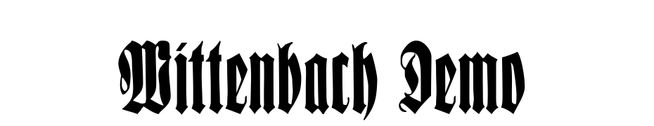Wittenbach Demo Font Download Free