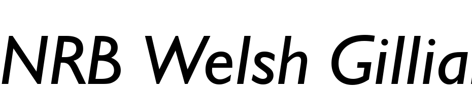 NRB Welsh Gillian Italic Yazı tipi ücretsiz indir