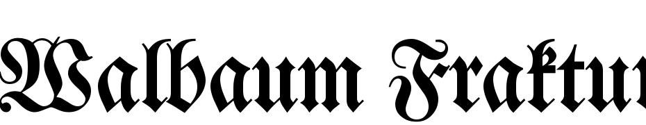 Walbaum Fraktur Regular DB Font Download Free