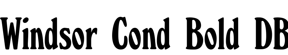 Windsor Cond Bold DB Font Download Free