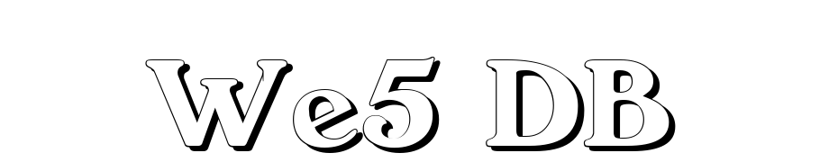 We5 DB Font Download Free