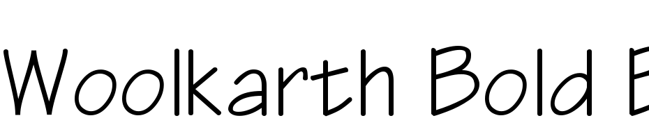 Woolkarth Bold Bold Font Download Free