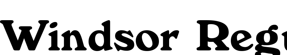 Windsor Regular Font Download Free