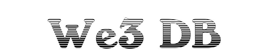 We3 DB Font Download Free