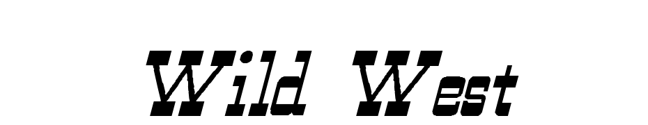 Wild West Normal Italic Font Download Free