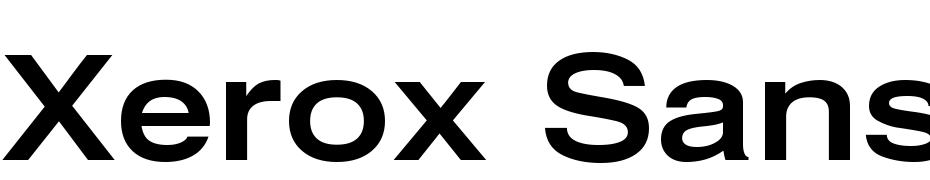 Xerox Sans Serif Wide Bold Font Download Free