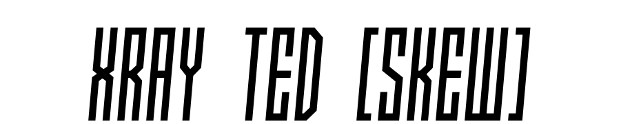 Xray Ted [skew] Font Download Free