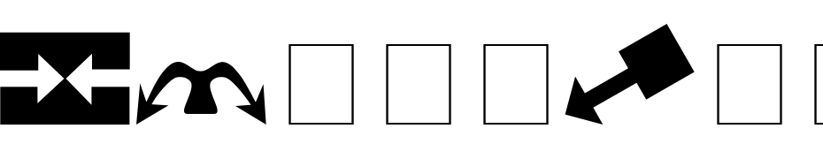 Carr Arrows (filled) Font Download Free