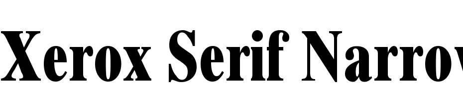 Xerox Serif Narrow Bold Yazı tipi ücretsiz indir