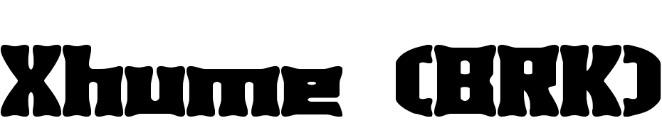 Xhume (BRK) Font Download Free