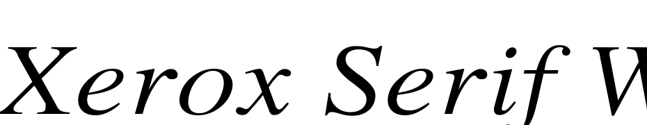 Xerox Serif Wide Italic Font Download Free