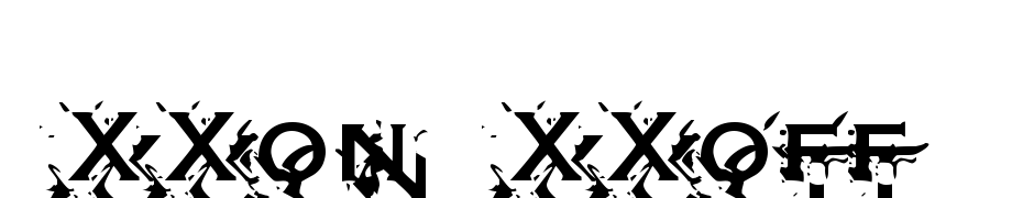 XXon XXoff Font Download Free