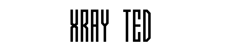 Xray Ted cкачати шрифт безкоштовно