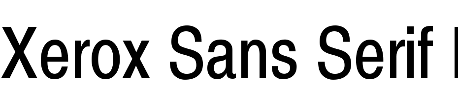 Xerox Sans Serif Narrow Polices Telecharger