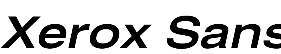 Xerox Sans Serif Wide Bold Oblique Font Download Free