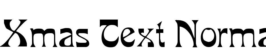 Xmas Text Normal cкачати шрифт безкоштовно