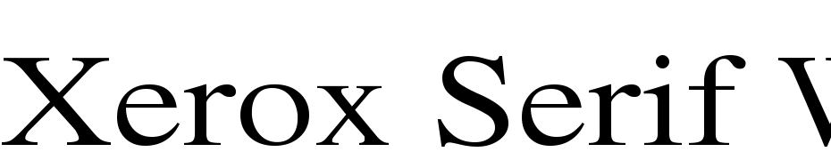 Xerox Serif Wide Font Download Free