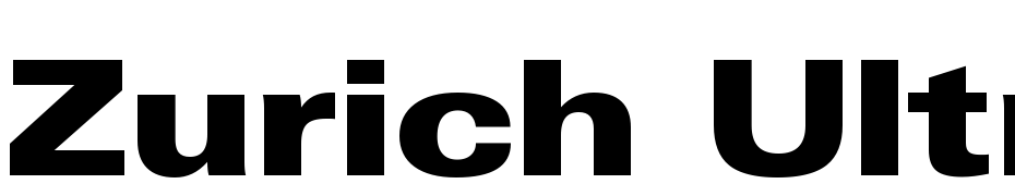 Zurich Ultra Black Extended BT Font Download Free